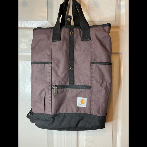 Carhartt Handbags - Carhartt Hybrid Brown/purple Color Backpack